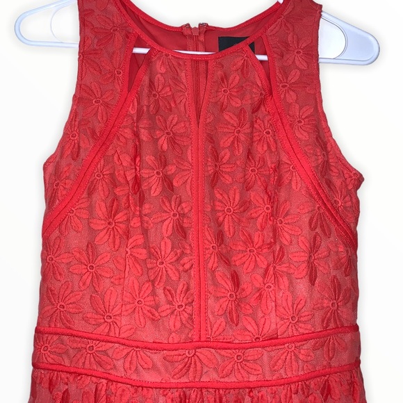 Adrianna Papell Sleeveless Dress w/ Floral Detail - Picture 2 of 4